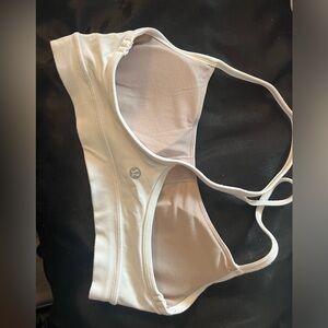 Lululemon white sports bra